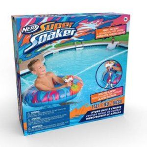 NEW Nerf Super Soaker Hydro Battle Ride On Cruiser Inflatable Pool Float Water G